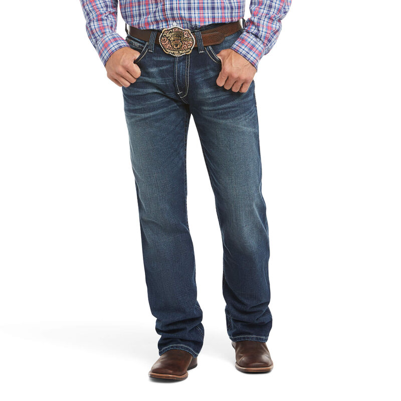 Ariat Jeans Herren - M4 Low Rise Stretch Adkins Boot Cut DunkelBlau ( FXARQ-2586 )